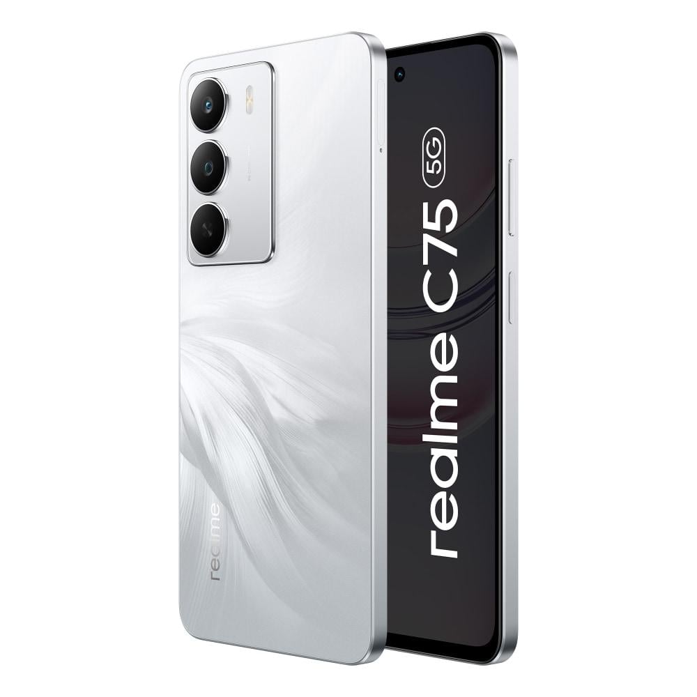 Realme C75 5G 128 GB, 6 GB RAM, White, Mobile Phone