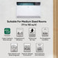 LG 1.5 Ton 3 Star DUAL Inverter Window AC (UW-Q18WUXA) - 4-in-1 Convertible Cooling, Copper, 4 Way Air Swing