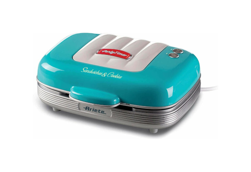 Ariete 1972 Electric Waffle Maker 700W – Non-Stick Plates, Locking System, 5 Settings | Make Sweet & Savory Waffles at Home (Blue) 00C197201AR0