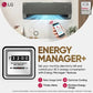 LG US-Q19MWZE 1.5 Ton 5 Star AI+ DUAL Inverter Split AC | Copper | Smart Energy Manager | Wi-Fi | VIRAAT Mode | AI Convertible 6 in 1 | Faster Cooling | Energy Saving ( Black Mirror) 2025 Model