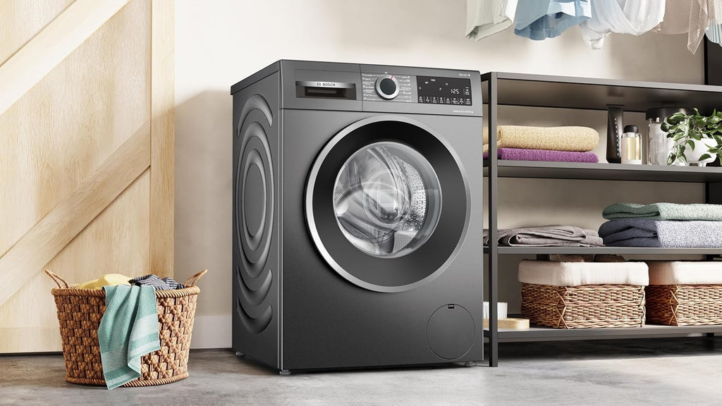 Bosch WNA2E4UCIN 10.5 Kg / 6 Kg Inverter Fully Automatic Front Load Washer Dryer (1400 RPM, 5 Star, Wash & Dry 60, EcoSilence Drive, LED Display, Cast Iron Grey)