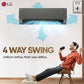 LG US-Q19MWZE 1.5 Ton 5 Star AI+ DUAL Inverter Split AC | Copper | Smart Energy Manager | Wi-Fi | VIRAAT Mode | AI Convertible 6 in 1 | Faster Cooling | Energy Saving ( Black Mirror) 2025 Model