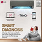 LG US-Q19MWZE 1.5 Ton 5 Star AI+ DUAL Inverter Split AC | Copper | Smart Energy Manager | Wi-Fi | VIRAAT Mode | AI Convertible 6 in 1 | Faster Cooling | Energy Saving ( Black Mirror) 2025 Model