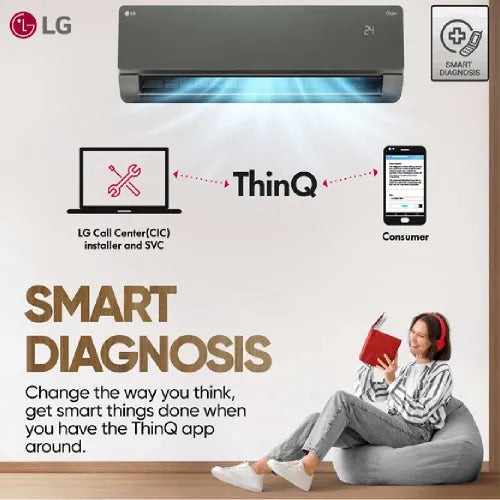 LG US-Q19MWZE 1.5 Ton 5 Star AI+ DUAL Inverter Split AC | Copper | Smart Energy Manager | Wi-Fi | VIRAAT Mode | AI Convertible 6 in 1 | Faster Cooling | Energy Saving ( Black Mirror) 2025 Model