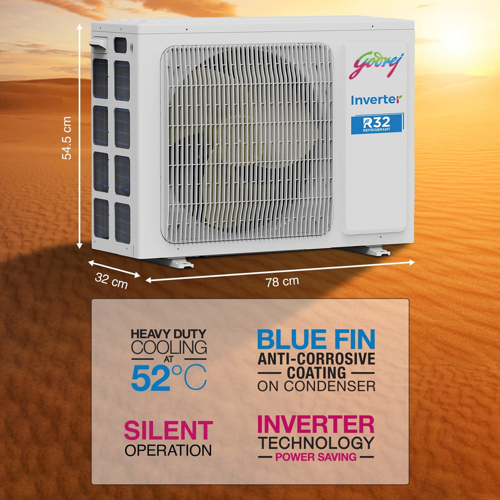Godrej SIC 24ITC3-WWR, 2 Ton 3 Star Inverter 5 in 1 Convertible Split AC