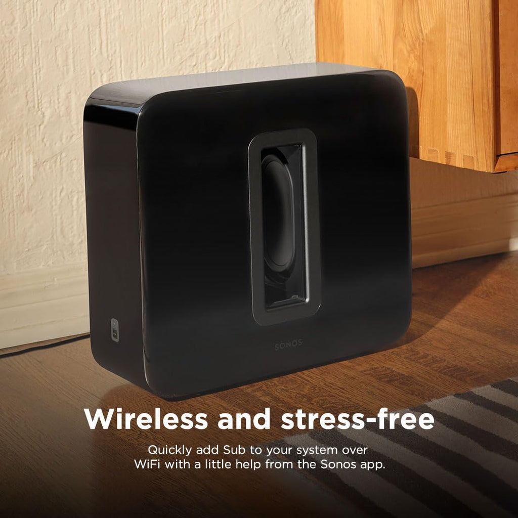 Sonos Sub (Gen 3) Wireless Subwoofer – Pure Deep Bass, 25 Hz