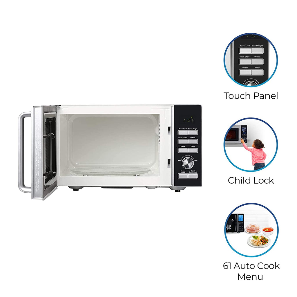 IFB 25PM2S 25L Solo Microwave Oven | 61 Auto Cook Menus | Steam Clean | Disinfect | Silver