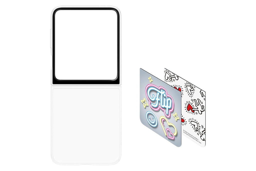 Samsung Galaxy Z Flip6 Flipsuit Case – Neon Card Gray | LED Animation | Eco-Friendly | Suraj Electronics Delhi NCR