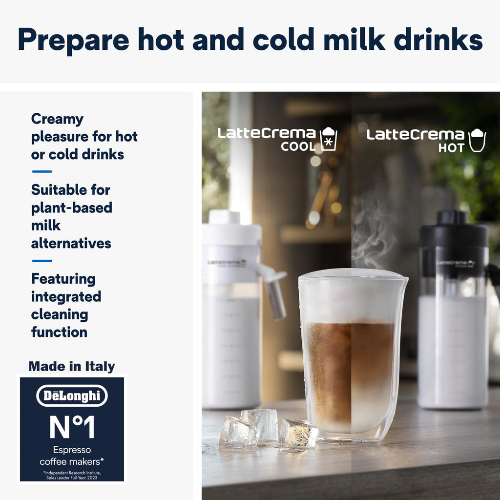 De’Longhi Eletta Explore ECAM450.65.S | Bean-to-Cup Coffee Machine | 50+ Hot & Cold Drinks | Cold Brew in 5 Mins