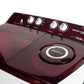Voltas Beko WTT10/UCABRSSWH4PTD 10 Kg Semi Automatic Top Load Washing Machine, 5 Star (Burgundy) | Fast Dry™, Double Waterfall, Special Pulsator Wash, Cassette Filter