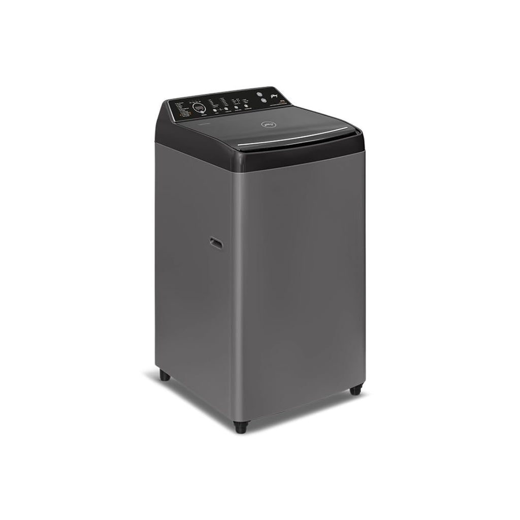 Godrej WTEON VLVT 80 5.0 FDTS MTBK 8 Kg 5 Star Fully-Automatic Top Load Washing Machine (Zero Pressure, 26 Flexi Wash, Metallic Black)