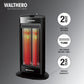 Havells Walthero Carbon Black 1000W Tower Room Heater | Dual Heat Settings | Tip-Over Safety | Oscillation | Rust-Free Reflector | Made in India