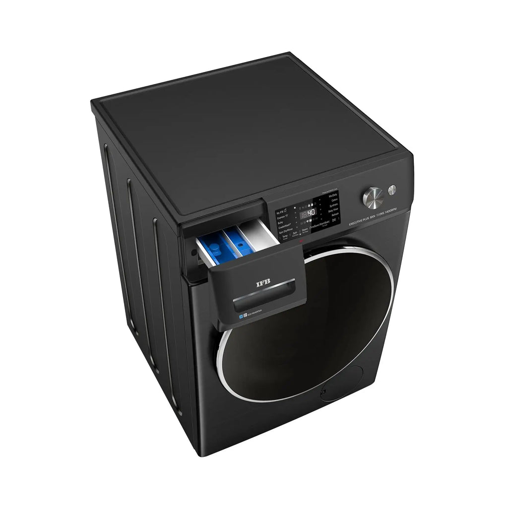 IFB 11 Kg EXECUTIVE PLUS BXN 1114KH 5 Star AI-Powered Front Load Washing Machine (Black VCM) | Eco Inverter Motor | Steam Refresh | 1400 RPM | Wi-Fi Enabled