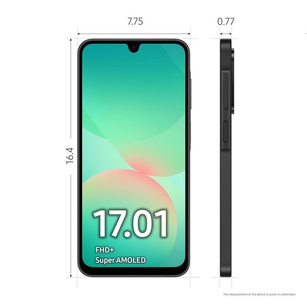 Samsung Galaxy A26 5G (Awesome Black, 6GB, 128GB) | Awesome Intelligence - AI Smartphone: Circle to Search, My Filter, Object Eraser | 50MP Triple Camera | IP67