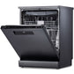 Voltas Beko DF15A 15 Place Setting Dishwasher (Anthracite) | CornerIntense™ | Wi-Fi Smart Control | ProSmart™ Inverter Motor | Made in Turkey
