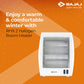 Bajaj RHX-2 800-Watt Room Heater with Dual Heat Settings, Tip-Over Protection & ISI Certification – White | Noiseless Convection Heating | 2-Year Warranty