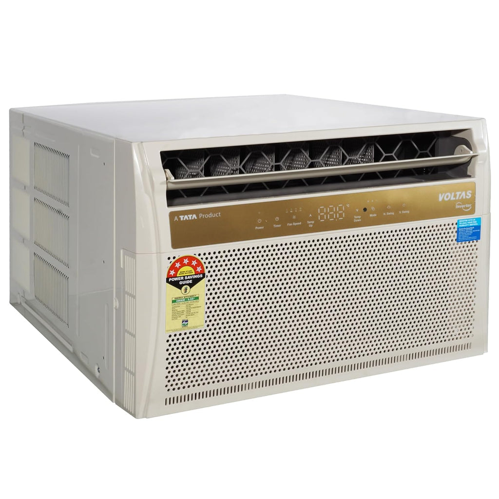 Voltas 185V Vertis Topaz 1.5 Ton 5 Star Inverter Window AC – Copper Condenser, R32 Refrigerant, High Ambient Cooling, Made in India