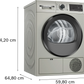 Bosch WQG24108IN Series 4 9 Kg Heat Pump Tumble Dryer (Silver Inox) with A++ Energy Rating, AutoDry Sensor, Anti-Vibration Design & Fabric Care Programs