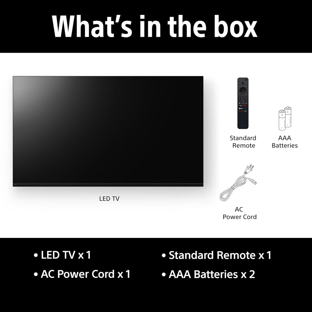 Sony K-65S25M2 65 Inch 4K Ultra HD Smart LED Google TV (BRAVIA 2M2 Series) with Dolby Atmos, 4K Processor X1, Google Assistant, Apple AirPlay – 2025 Model