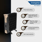 Crompton OFR2900W11F 11 Fin Insta Ferver wave Fin OFR (Oil Filled Radiator)|Room Heater|2900 W|3 Heat Settings & PTC Fan Heater| Comfortable Breathing|360° Heating (Black)|2yrs warranty|Black & Copper