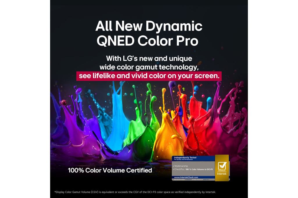LG 75QNED92ALA 189cm (75) QNED MiniLED AI TV (QNED92),α8 AI Processor 4K Gen2, 144 Hz VRR Refresh Rate, AI Picture Pro with Dolby Vision & Atmos