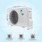 Daikin FTKC35UV16 1.0 Ton 3 Star Inverter Split AC with Dew Clean Technology, Triple Display, PM 2.5 Filter & Copper Condenser (White)