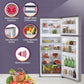 LG GL-S422SPZY 398 L 2 Star Frost-Free Smart Inverter Double Door Refrigerator ( Shiny Steel, Convertible with Express Freezing)