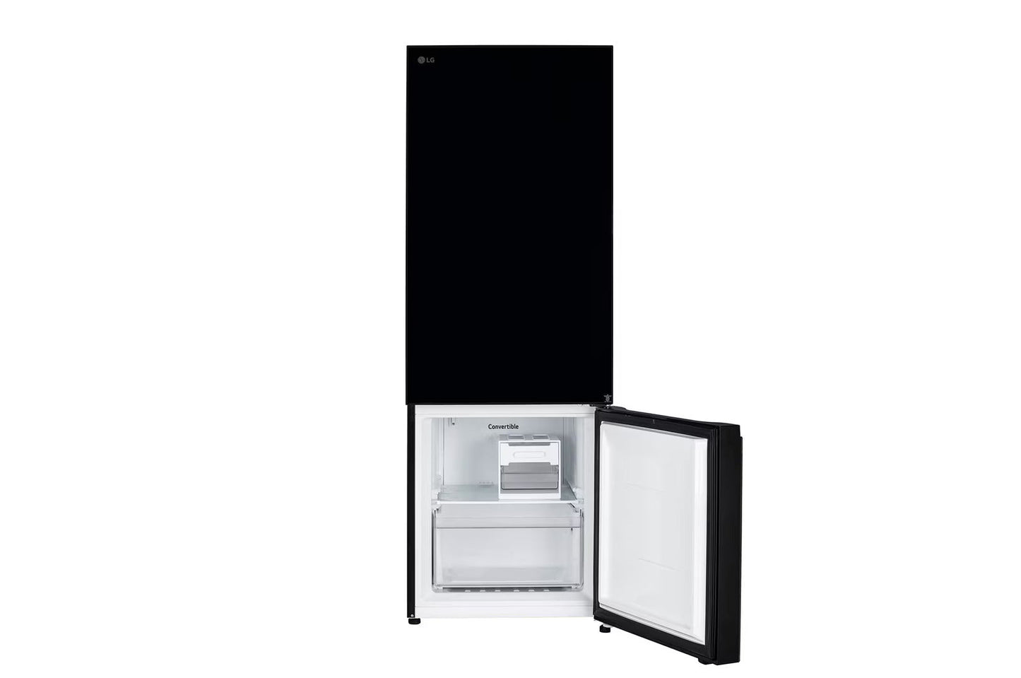 LG GL-B382EBMX 340L 3 Star Frost Free Bottom Freezer Refrigerator (Convertible, Door Cooling+, Smart Inverter Compressor, Wi-Fi, Black Mirror)