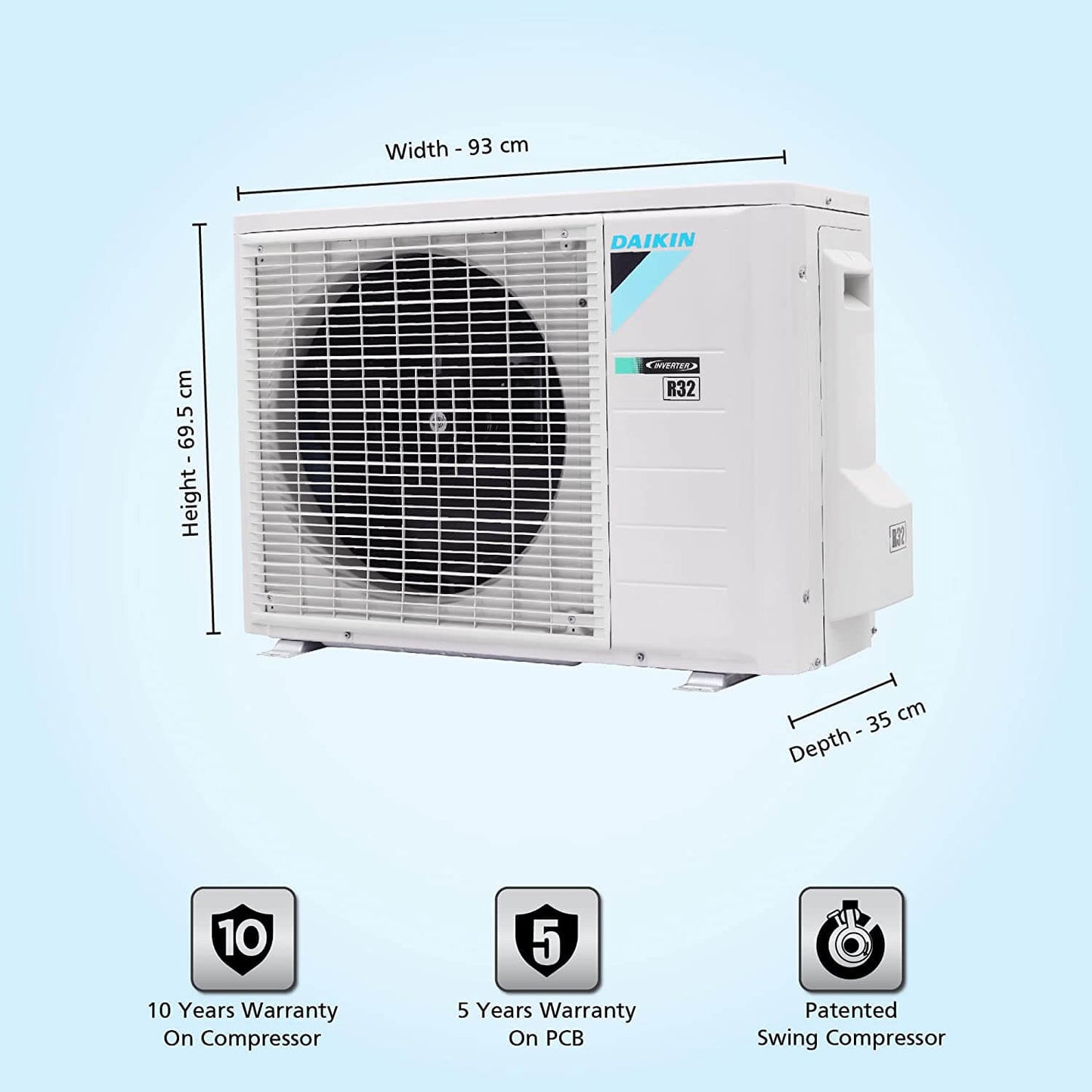 Daikin FTKM60UV16 1.8 Ton 5 Star Inverter Split AC | Dew Clean | PM 2.5 Filter | Coanda Airflow | R32 | Suraj Electronics Delhi NCR
