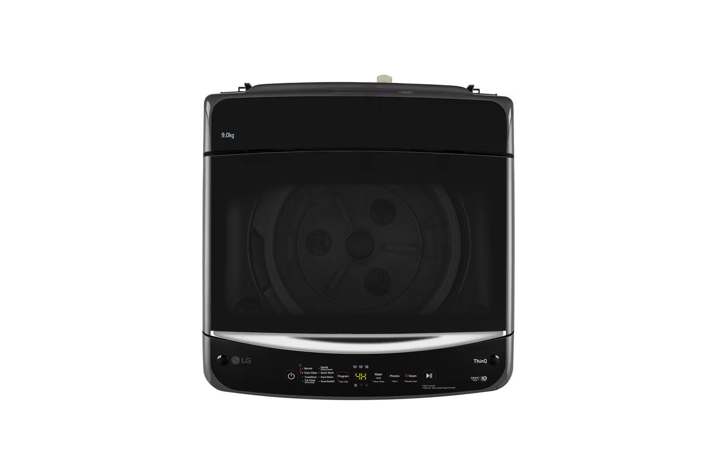 LG T90V4MB1S 9 Kg Smart Inverter Top Load Washing Machine (Middle Black, Steam, TurboDrum, Jet Spray+, Wi-Fi with ThinQ) – Fully Automatic