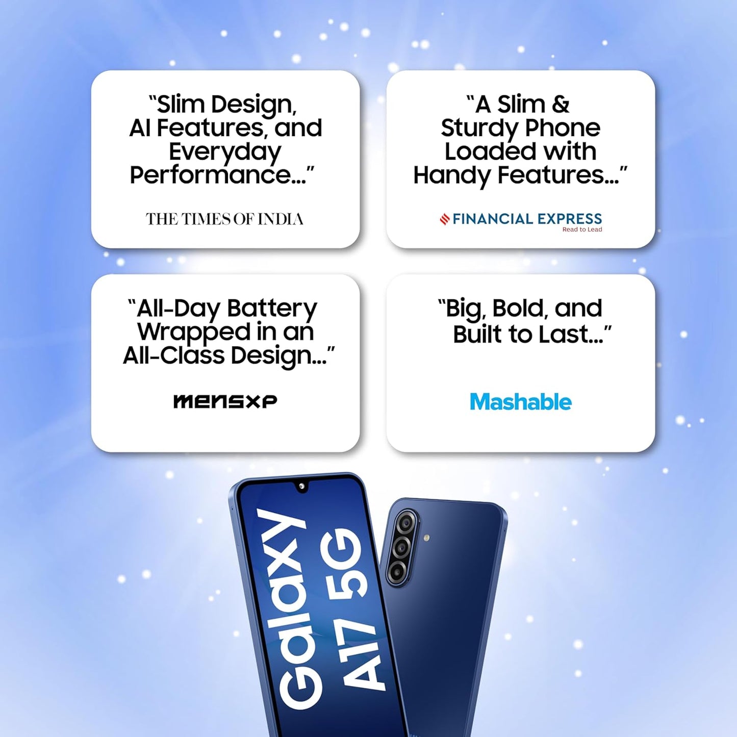 Samsung Galaxy A17 5G (Black, 8GB RAM, 128GB Storage) | 50 MP No Shake Camera | Gemini Live | Circle to Search | Super AMOLED | Corning Gorilla Glass Victus | 7.5mm Sleek | AI | Without Adapter