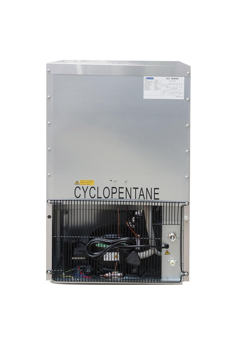 Blue Star  ICM50  Ice Cube Machine with 50 kg Production and 10 KG storage capacity per 24 hours (ICM50, 50Kg)