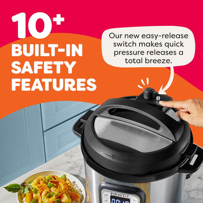 Instant Pot Duo 321 60 (6QT / 5.7L) 7-in-1 Electric Pressure Cooker | Stainless Steel Inner Pot, 1000W, Free Home Service | Suraj Electronics Delhi NCR