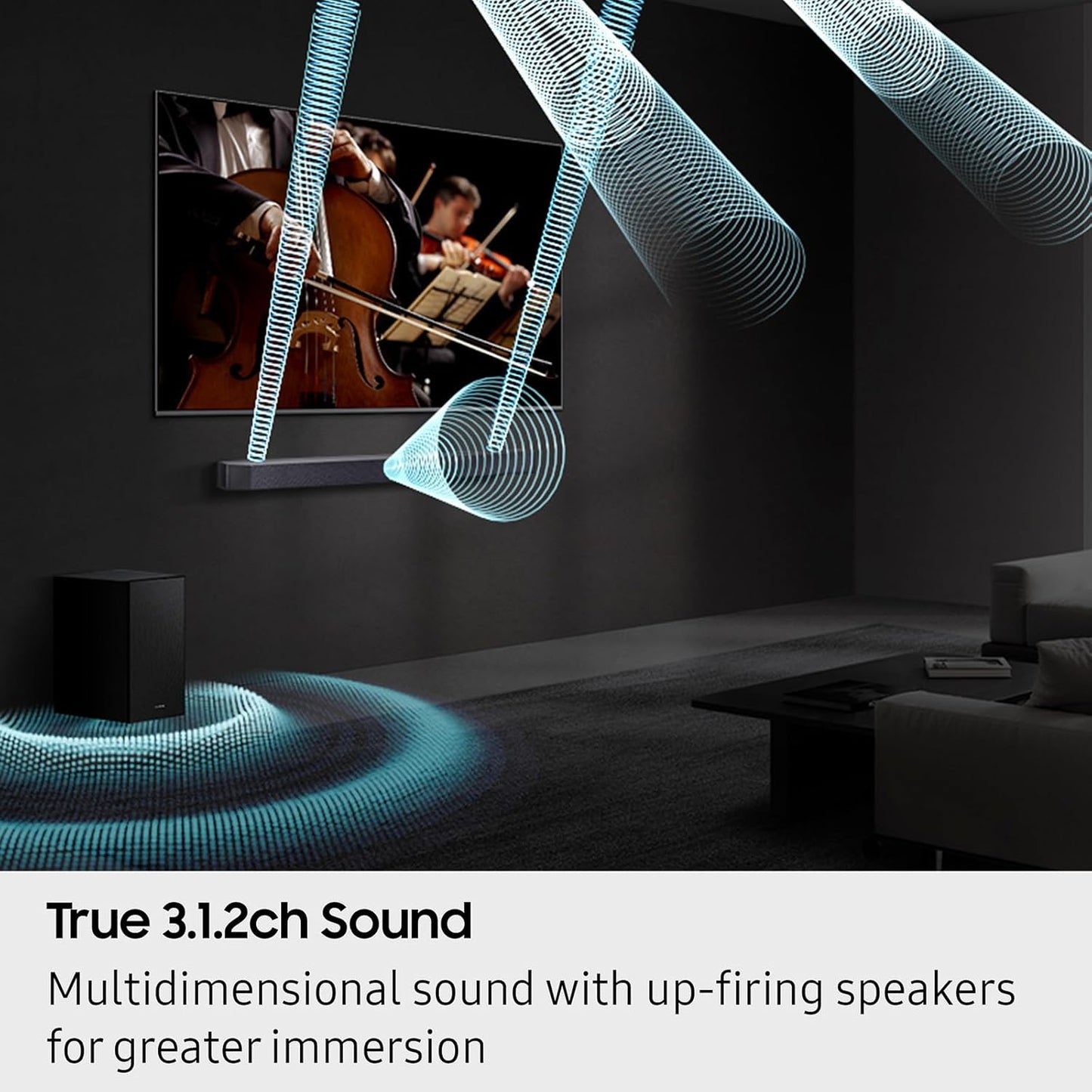 Samsung HW-Q600F/XL 3.1.2ch Soundbar | Dolby Atmos | Q-Symphony | Subwoofer | Suraj Electronics Delhi NCR