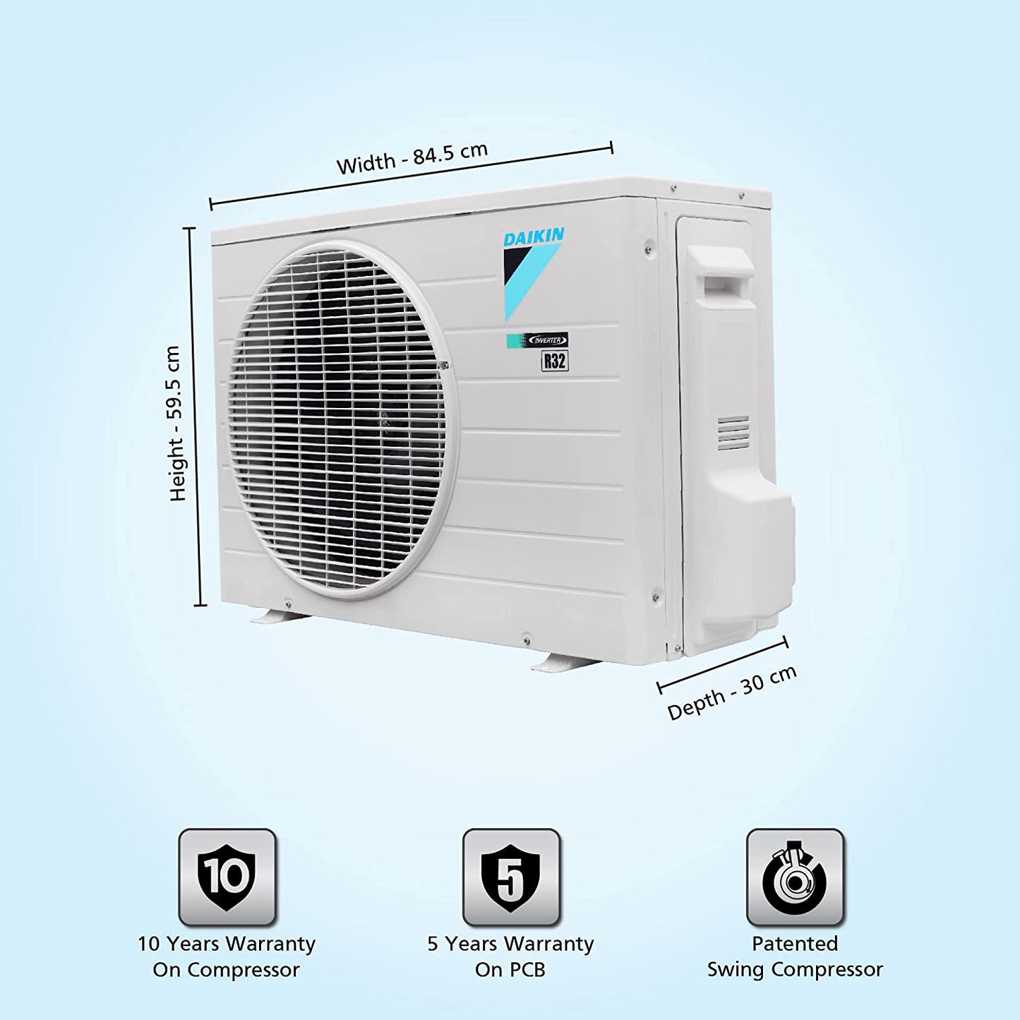 Daikin FTKL50UV16 1.5 Ton 3 Star Inverter Split AC | PM 2.5 Filter | Power Chill | Coanda Airflow | Suraj Electronics Delhi NCR