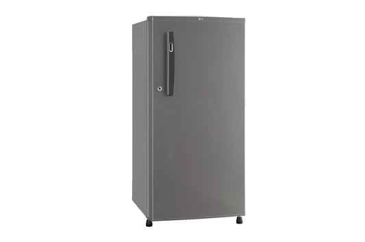 LG GL-B199ODGC 185 L Direct Cool Single Door Refrigerator | 2 Star Rating | Toughened Glass Shelves | Anti-Bacterial Gasket | Stabilizer Free | Dim Grey