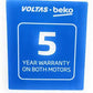 Voltas Beko WTT85DBRG 8.5 Kg Semi Automatic Top Load Washing Machine | Double Waterfall | Fast Dry | 1350 RPM | Suraj Electronics Delhi NCR