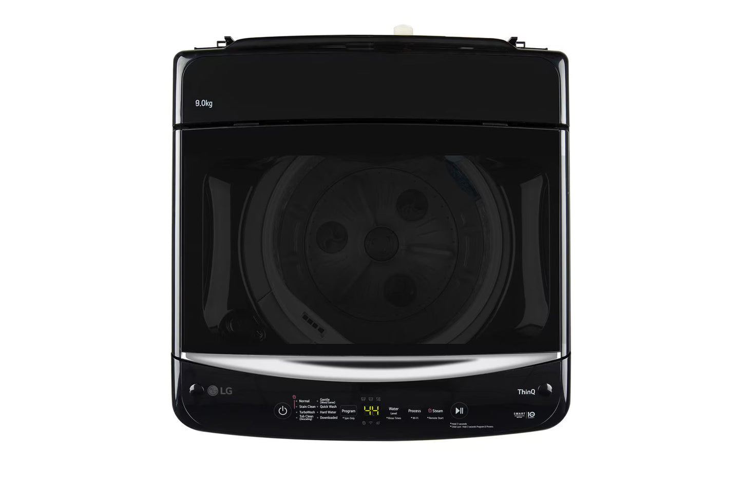 LG T90V4OB1S 9 Kg Smart Inverter Top Load Washing Machine | In-Built Heater | Wi-Fi | Onyx Black | Suraj Electronics Delhi NCR
