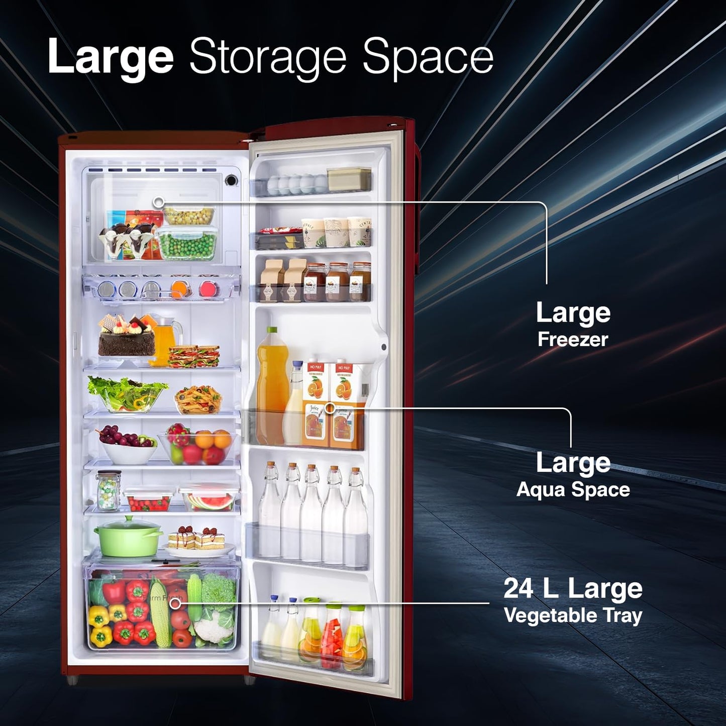 Godrej RD EMARVEL 290C THI FU WN 268L 3 Star Direct Cool Single Door Refrigerator (Fusion Wine, Inverter Compressor, Turbo Cooling, Farm Fresh Crisper) – Best Price in Delhi NCR | Suraj Electronics