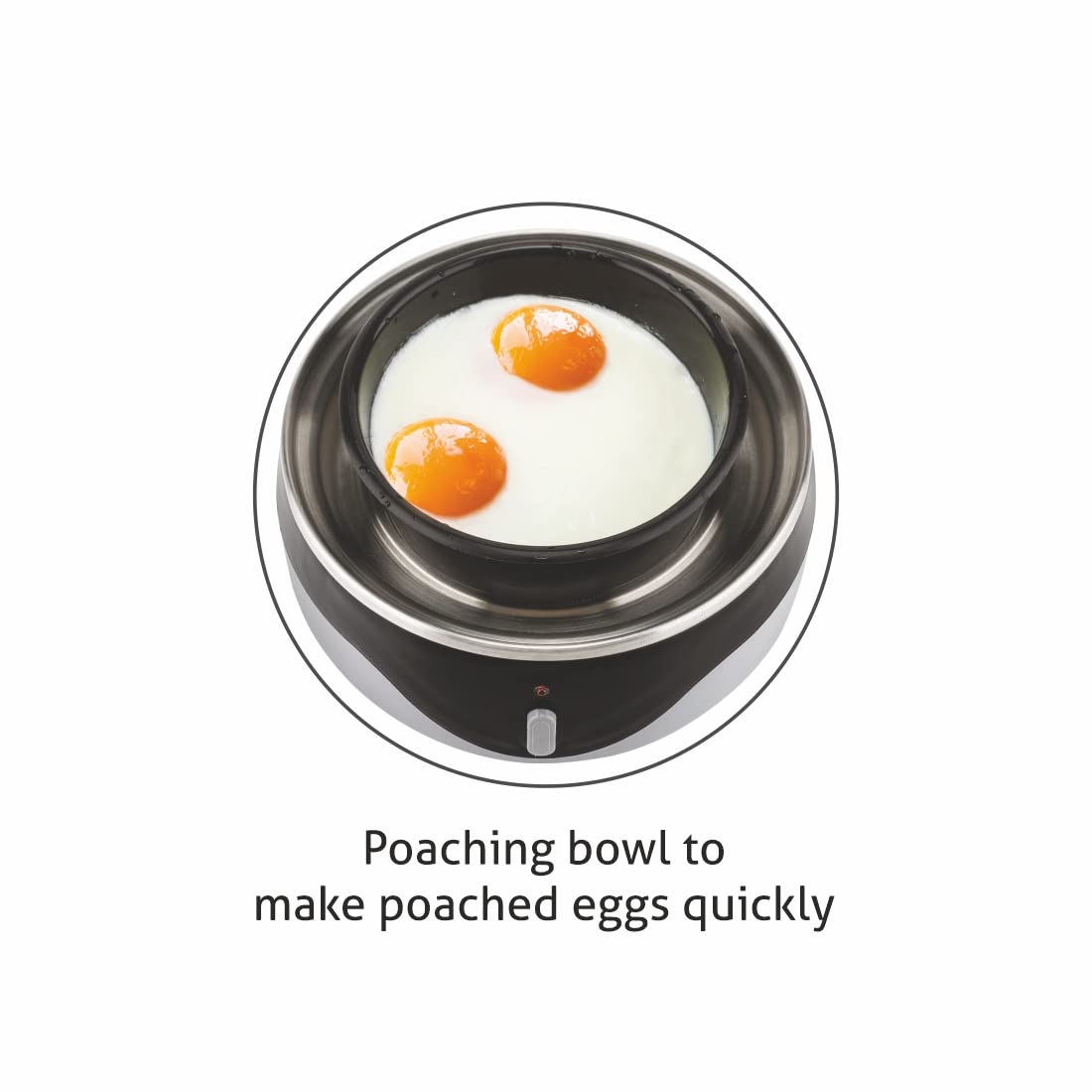 Glen Egg Boiler SA-3030 | 350W Egg Cooker | Boils 7 Eggs | Auto Shut-Off | Poaching Cup | Suraj Electronics Delhi NCR