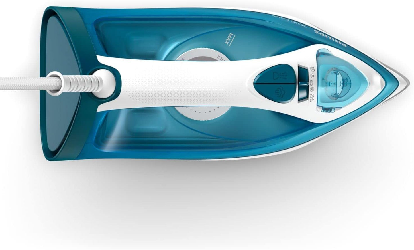 Philips DST3011/20 2100W Steam Iron with Ceramic Soleplate, 30g/min Continuous Steam & Steam Control – Blue (3000 Series)