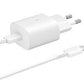 Samsung 25W C TO C Super Fast Charging Travel Adapter for Cellular Phones - White