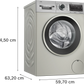 Bosch WGA264AXIN Series 8 11 kg Front Load Washing Machine | i-DOS Smart Dosing | AntiStain | SpeedPerfect | Silver Inox | Suraj Electronics Delhi NCR