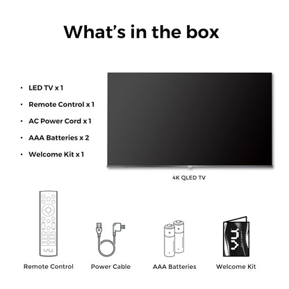 Vu 75GLOQLED25 75 Inch 4K QLED Smart Google TV | GloQLED Series | 3 Years Warranty – Suraj Electronics