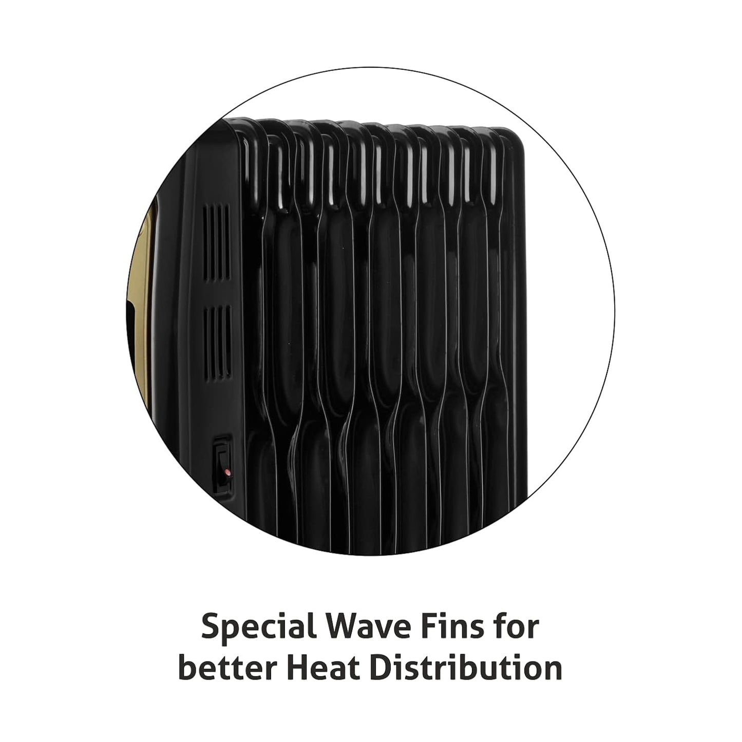 Glen HA7013DOR Digital Oil Filled Radiator Room Heater (11 Fin, 2900W) | Remote Control | Programmable Thermostat | Suraj Electronics Delhi NCR