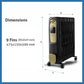 Glen HA 7013 13 Fin Oil Filled Radiator Room Heater | 2900 W | Digital Display | PTC Fan | 2 Years Warranty | Suraj Electronics Delhi NCR