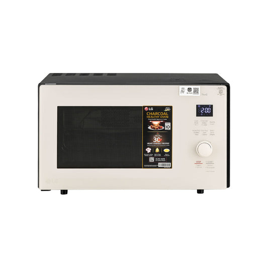 LG MJEN286UBW 28 L Charcoal Convection Microwave Oven | Wi-Fi Enabled, Diet Fry, 360° Rotisserie, 301 Auto Cook Menus, Mist Beige