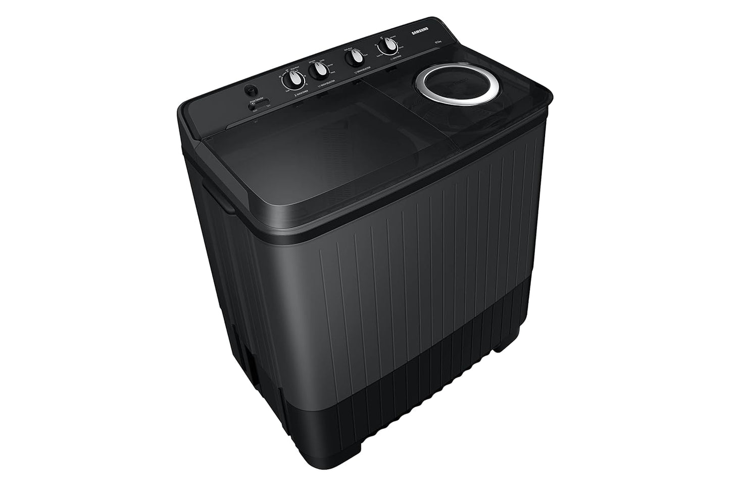 Samsung WT11A4260GD/TL 11.5 Kg Semi-Automatic Top Load Washing Machine – Dark Gray | Hexa Storm Pulsator, 5-Star Energy Rating, Air Turbo Drying & Magic Filter | 2-Year Product & 5-Year Motor Warranty