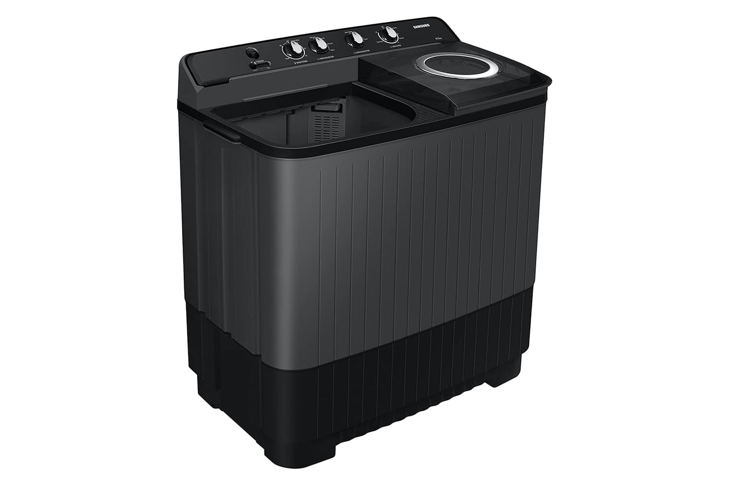 Samsung WT11A4260GD/TL 11.5 Kg Semi-Automatic Top Load Washing Machine – Dark Gray | Hexa Storm Pulsator, 5-Star Energy Rating, Air Turbo Drying & Magic Filter | 2-Year Product & 5-Year Motor Warranty