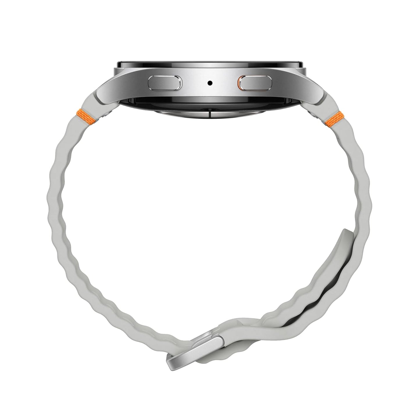 Samsung Galaxy Watch 7 (44mm, Silver, BT) with 3nm Processor | Dual GPS | Sapphire Glass & Armour Aluminum | 5ATM & IP68 | HR, SpO2, BP & ECG Monitor
